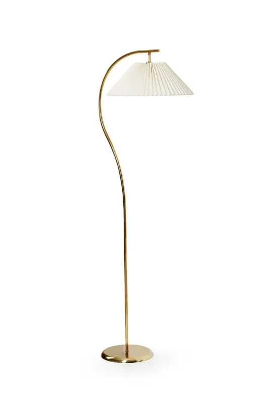 Montana Modern Eskitme Gold Tek Ayaklı Metal Lambader | Şık Dekoratif Tasarım | Kalitesi-Gold - 2