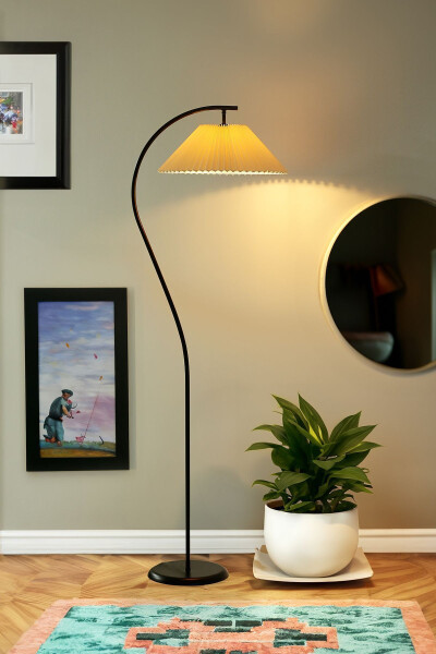 Montana Single Leg Metal Floor Lamp - VINNER