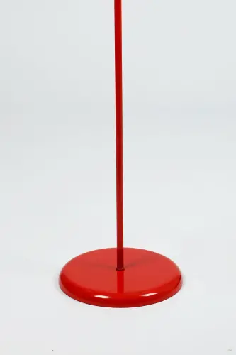 Montana Single Leg Metal Floor Lamp-Red - 4