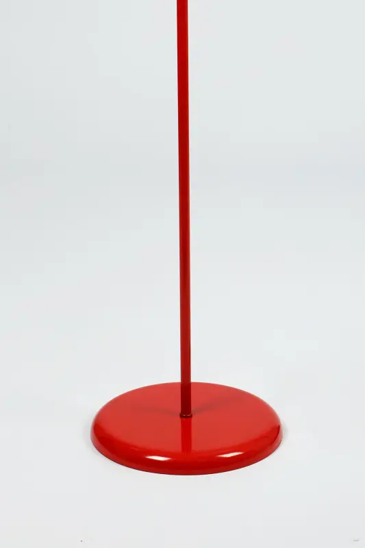 Montana Single Leg Metal Floor Lamp-Red - 4