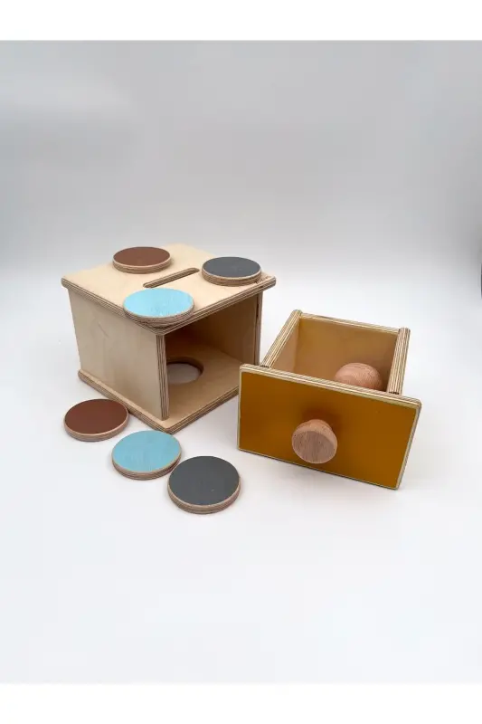 Montessori Ball and Coin Box (2in1), Baby Wooden Toys for 1 Year Old, First Learning Toys - 7