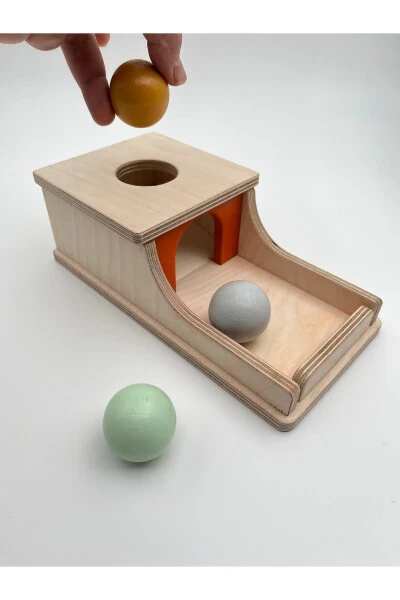 Montessori Continuity Box, Pastel Colored Balls, Educational Wooden Toy - 3