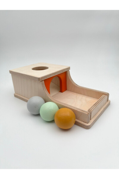 Montessori Continuity Box, Pastel Colored Balls, Educational Wooden Toy - 1