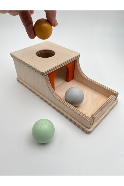 Montessori Continuity Box, Pastel Colored Balls, Educational Wooden Toy - 2