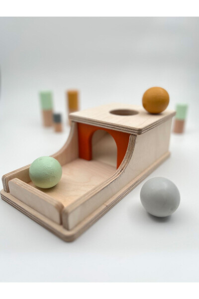 Montessori Continuity Box, Pastel Colored Balls, Educational Wooden Toy - 3