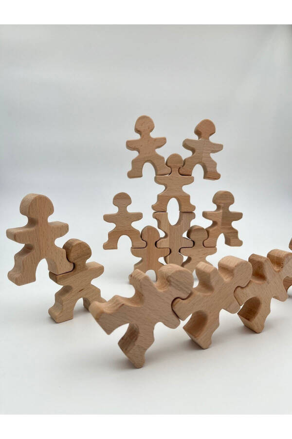 Montessori Denge Oyuncağı, Insan Denge Seti, Eğitici Ahşap Oyuncak - 4