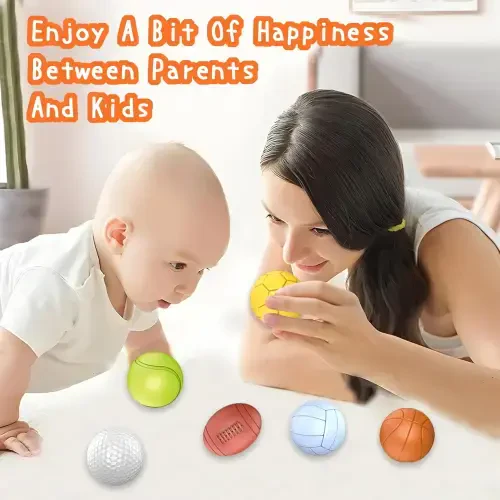Montessori Learning Toys, Textured Multi Ball Set, Baby Toys 0 6 12 Months, Sensory Ball Infant Toys - 3