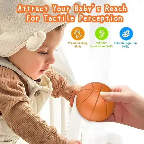 Montessori Learning Toys, Textured Multi Ball Set, Baby Toys 0 6 12 Months, Sensory Ball Infant Toys - 5