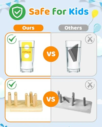 Montessori Toys for 1 2 3 Year Old Boy Girl, Wooden Sensory Toys for Toddlers 1-3,1 2 Year Old Boy Girl Gifts, Shape Sorter Motor Skills Toddler Learning Activities Puzzles - 18