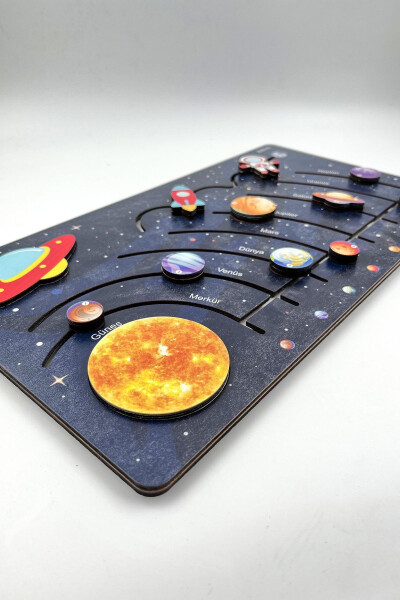 Montessori Wooden Solar System Mobile Planets Toy, Educational Toy - 10