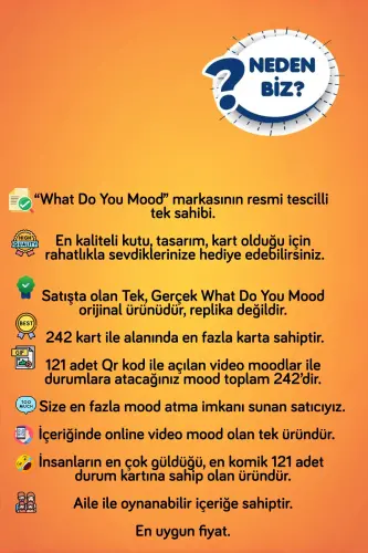 Moodun Ne - Eğlenceli Grup Arkadaş Aile Kutu Oyunu - Hangisi Mod Moodun Do You Meme - Durum Kartı - WHAT DO YOU MOOD (1)