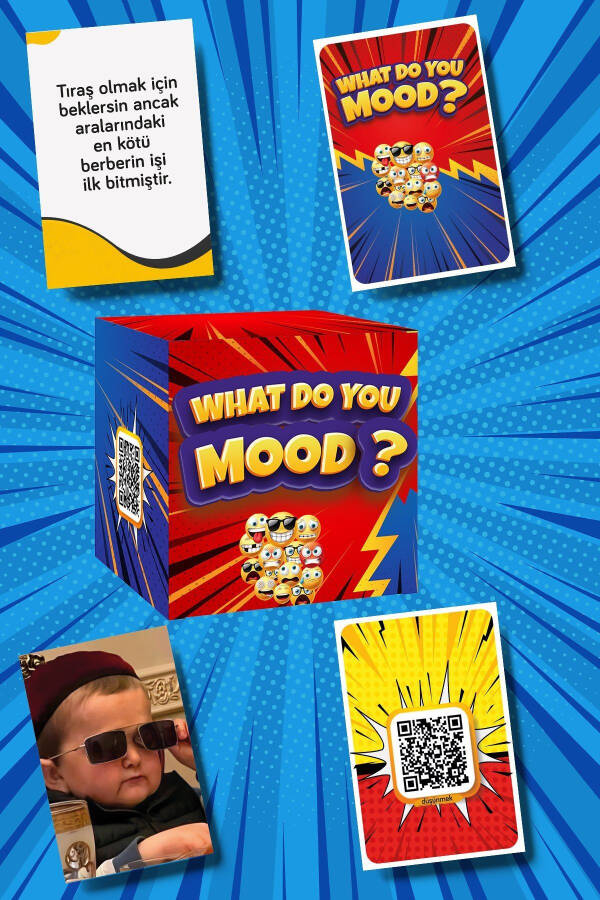 Moodun Ne - Fun Group Friend Family Board Game - Which Mood Moodun Do You Meme - Situation Card - 48