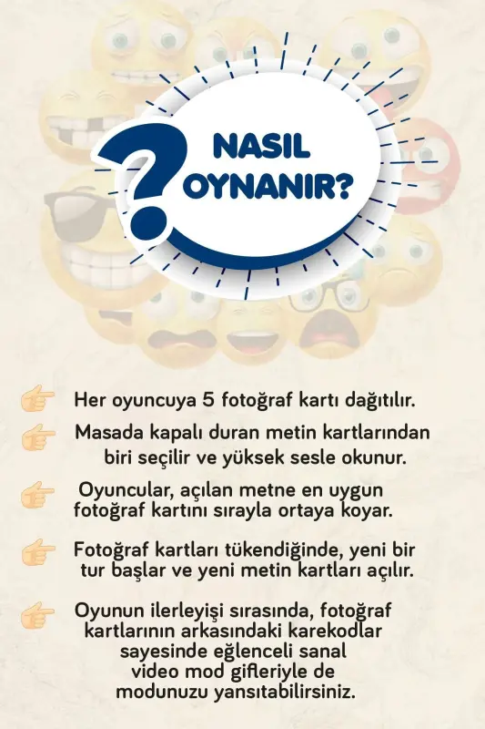 Moodun Ne - Kulgili Guruh Do'stlar Oila Kuti O'yini - Qaysi Kayfiyat Moodun Do You Meme - Vaziyat Karta - 14