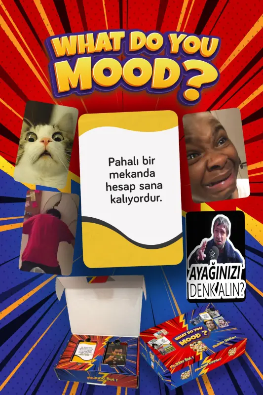 Moodun Ne - Kulgili Guruh Do'stlar Oila Kuti O'yini - Qaysi Kayfiyat Moodun Do You Meme - Vaziyat Karta - 7