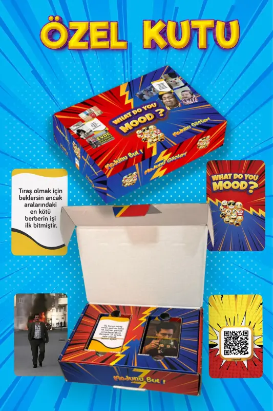 Moodun Ne - Kulgili Guruh Do'stlar Oila Kuti O'yini - Qaysi Kayfiyat Moodun Do You Meme - Vaziyat Karta - 7