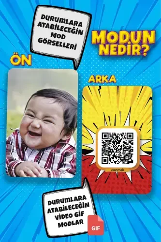 Moodun Ne - Весёлая настольная игра для группы друзей и семьи - Какое настроение Moodun Do You Meme - Карта ситуации - 8