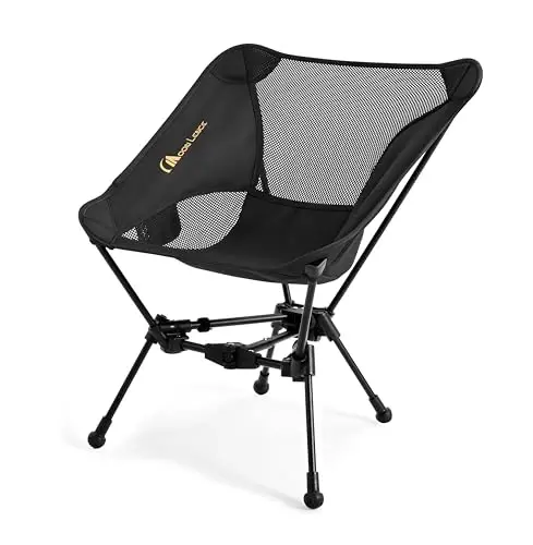 MOON LENCE Portable Camping Chair Backpacking Chair - The 4th Generation Ultralight Folding Chair - Compact, Lightweight Foldable Chairs for Hiking Mountaineering, Beach - 1