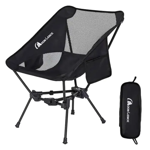 MOON LENCE Portable Camping Chair Backpacking Chair - The 4th Generation Ultralight Folding Chair - Compact, Lightweight Foldable Chairs for Hiking Mountaineering Beach - MOON LENCE (1)