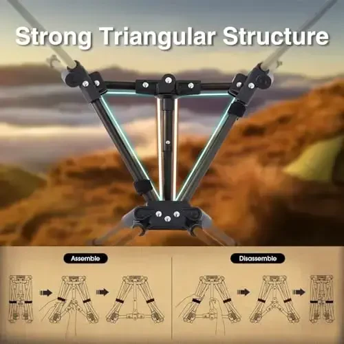 MOON LENCE Portable Camping Chair Backpacking Chair - The 4th Generation Ultralight Folding Chair - Compact, Lightweight Foldable Chairs for Hiking Mountaineering, Beach - MOON LENCE (1)