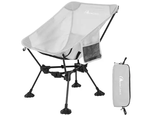 MOON LENCE Portable Camping Chair Backpacking Chair - The 4th Generation Ultralight Folding Chair - Compact, Lightweight Foldable Chairs for Hiking Mountaineering, Beach 