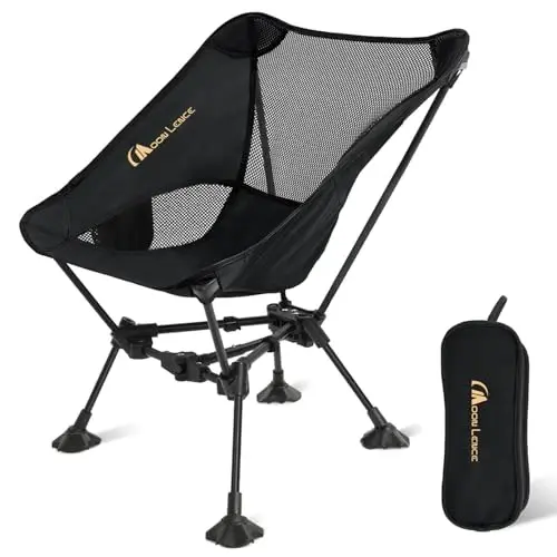 MOON LENCE Portable Camping Chair Backpacking Chair - The 4th Generation Ultralight Folding Chair - Compact, Lightweight Foldable Chairs for Hiking Mountaineering, Beach - 4