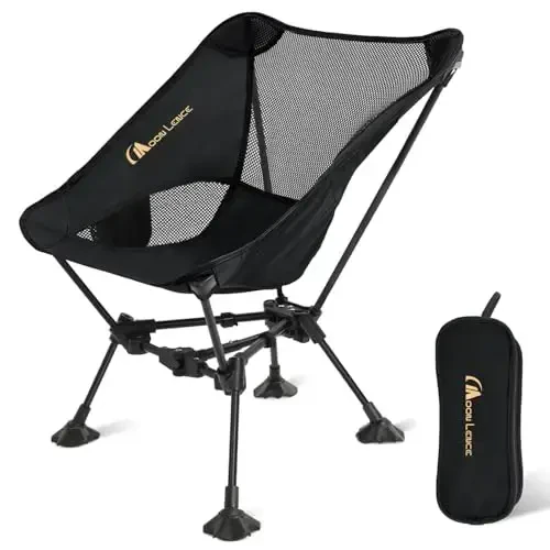 MOON LENCE Portable Camping Chair Backpacking Chair - The 4th Generation Ultralight Folding Chair - Compact, Lightweight Foldable Chairs for Hiking Mountaineering, Beach 