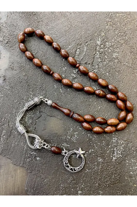 MOON STAR TASSEL KUKA ROSARY-COFFEE10 - 4