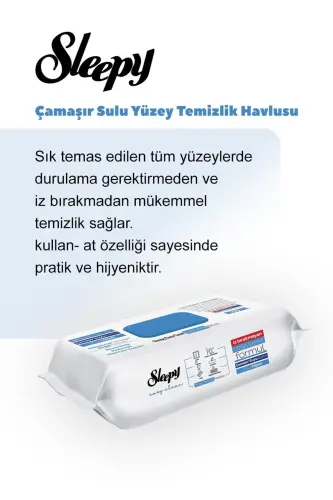 Mopa Uyumlu 4XL ve Easy Clean Havlu Set, Pamuk Hediyeli - SLEEPY (1)