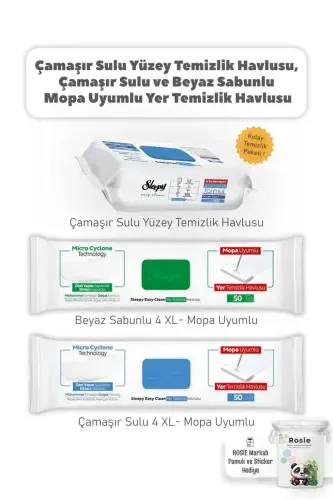 Mopga mos keladigan 4xl va Easy Clean sochiq to'plami, paxta sovg'a - 1