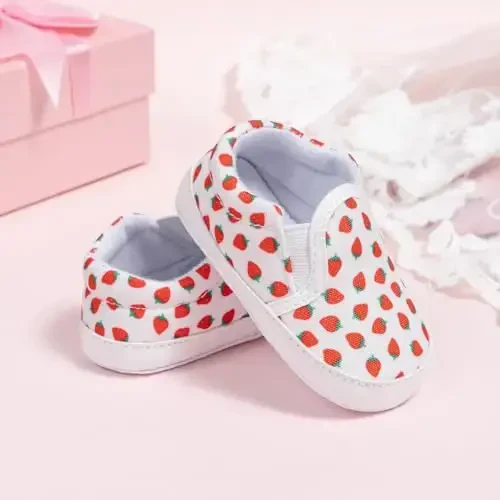 Morbido Infant Baby Boys Girls Canvas Sneaker Toddler Slip On Anti Skid Newborn First Walkers Candy Shoes for 0-18 Months - 3