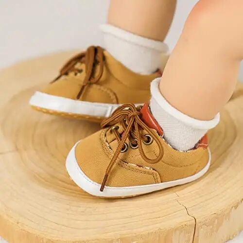 Morbido Infant Baby Boys Girls Canvas Sneaker Toddler Slip On Anti Skid Newborn First Walkers Candy Shoes for 0-18 Months - 2