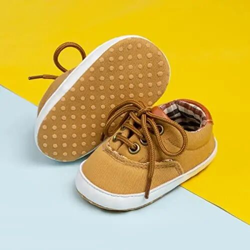 Morbido Infant Baby Boys Girls Canvas Sneaker Toddler Slip On Anti Skid Newborn First Walkers Candy Shoes for 0-18 Months - 5