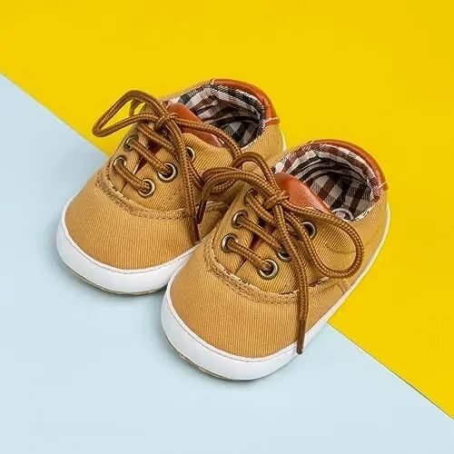 Morbido Infant Baby Boys Girls Canvas Sneaker Toddler Slip On Anti Skid Newborn First Walkers Candy Shoes for 0-18 Months - 6