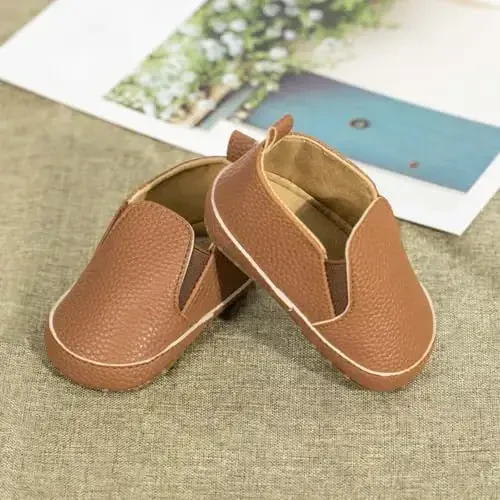 Infant Baby Boys Girls Canvas Sneaker Toddler Slip On Anti Skid Newborn First Walkers Candy Shoes for 0-18 Months - 6