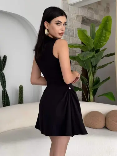 More İnci Detaylı Elbise - 5