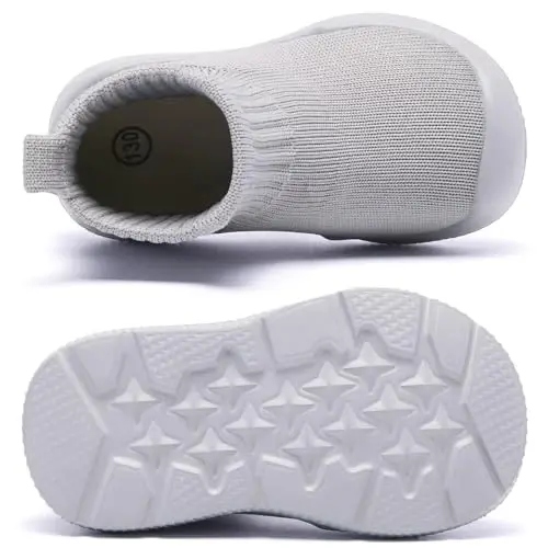 MORENDL Baby Shoes Toddler Walking Sock Shoes Infant Boy Girl Slip On Sneakers First Walker Slippers - 3