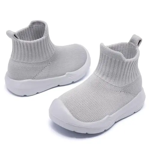 MORENDL Baby Shoes Toddler Walking Sock Shoes Infant Boy Girl Slip On Sneakers First Walker Slippers - 4