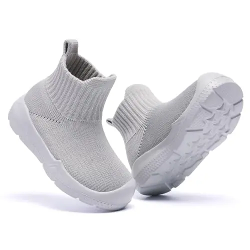 MORENDL Baby Shoes Toddler Walking Sock Shoes Infant Boy Girl Slip On Sneakers First Walker Slippers - 5