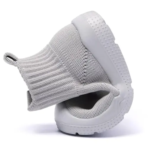MORENDL Baby Shoes Toddler Walking Sock Shoes Infant Boy Girl Slip On Sneakers First Walker Slippers - 6