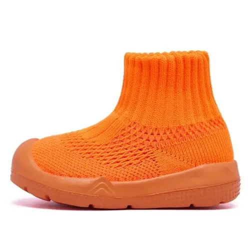MORENDL Baby Shoes Toddler Walking Sock Shoes Infant Boy Girl Slip On Sneakers First Walker Slippers - 1
