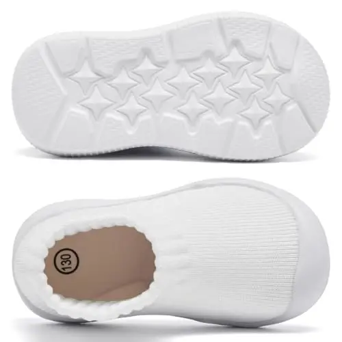 MORENDL Baby Shoes Toddler Walking Sock Shoes Infant Boy Girl Slip On Sneakers First Walker Slippers - 3