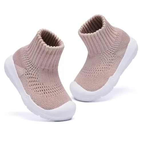 MORENDL Baby Shoes Toddler Walking Sock Shoes Infant Boy Girl Slip On Sneakers First Walker Slippers - MORENDL (1)