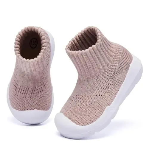 MORENDL Baby Shoes Toddler Walking Sock Shoes Infant Boy Girl Slip On Sneakers First Walker Slippers - 3