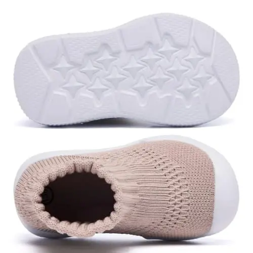 MORENDL Baby Shoes Toddler Walking Sock Shoes Infant Boy Girl Slip On Sneakers First Walker Slippers - 5