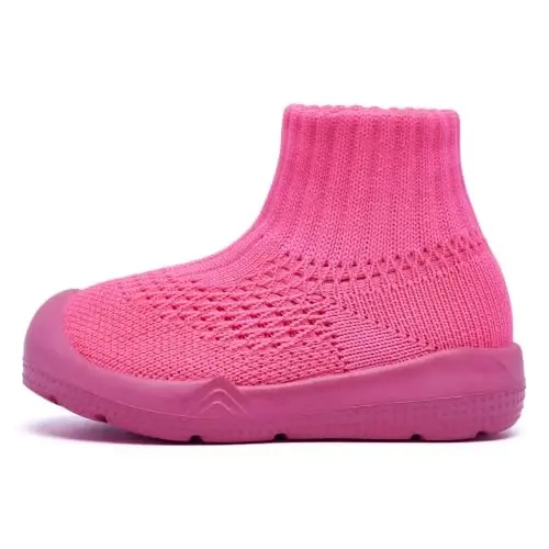 MORENDL Baby Shoes Toddler Walking Sock Shoes Infant Boy Girl Slip On Sneakers First Walker Slippers - 1