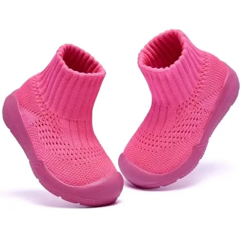 MORENDL Baby Shoes Toddler Walking Sock Shoes Infant Boy Girl Slip On Sneakers First Walker Slippers - MORENDL (1)