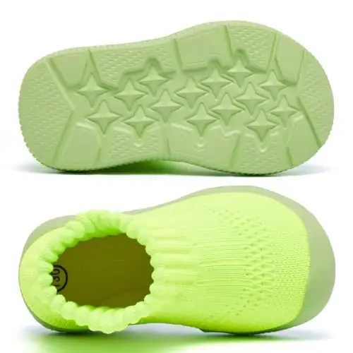 MORENDL Baby Shoes Toddler Walking Sock Shoes Infant Boy Girl Slip On Sneakers First Walker Slippers - 3
