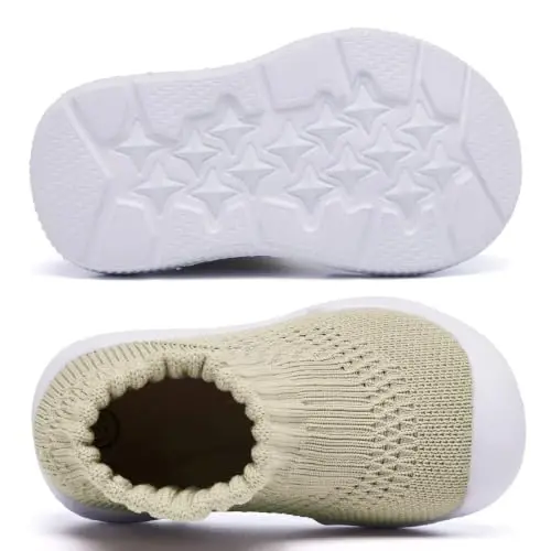 MORENDL Baby Shoes Toddler Walking Sock Shoes Infant Boy Girl Slip On Sneakers First Walker Slippers - 3