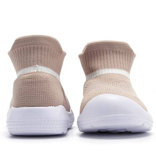 MORENDL Baby Sock Shoes Toddler Walking Shoes Infant Slippers Boys & Girls Non-Slip Sneakers - 27