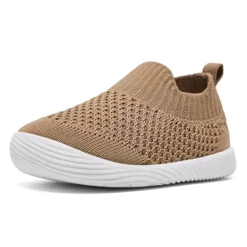 MORENDL Baby Toddler Walking Socks Non-Slip Breathable Unisex Casual Sneakers - 1